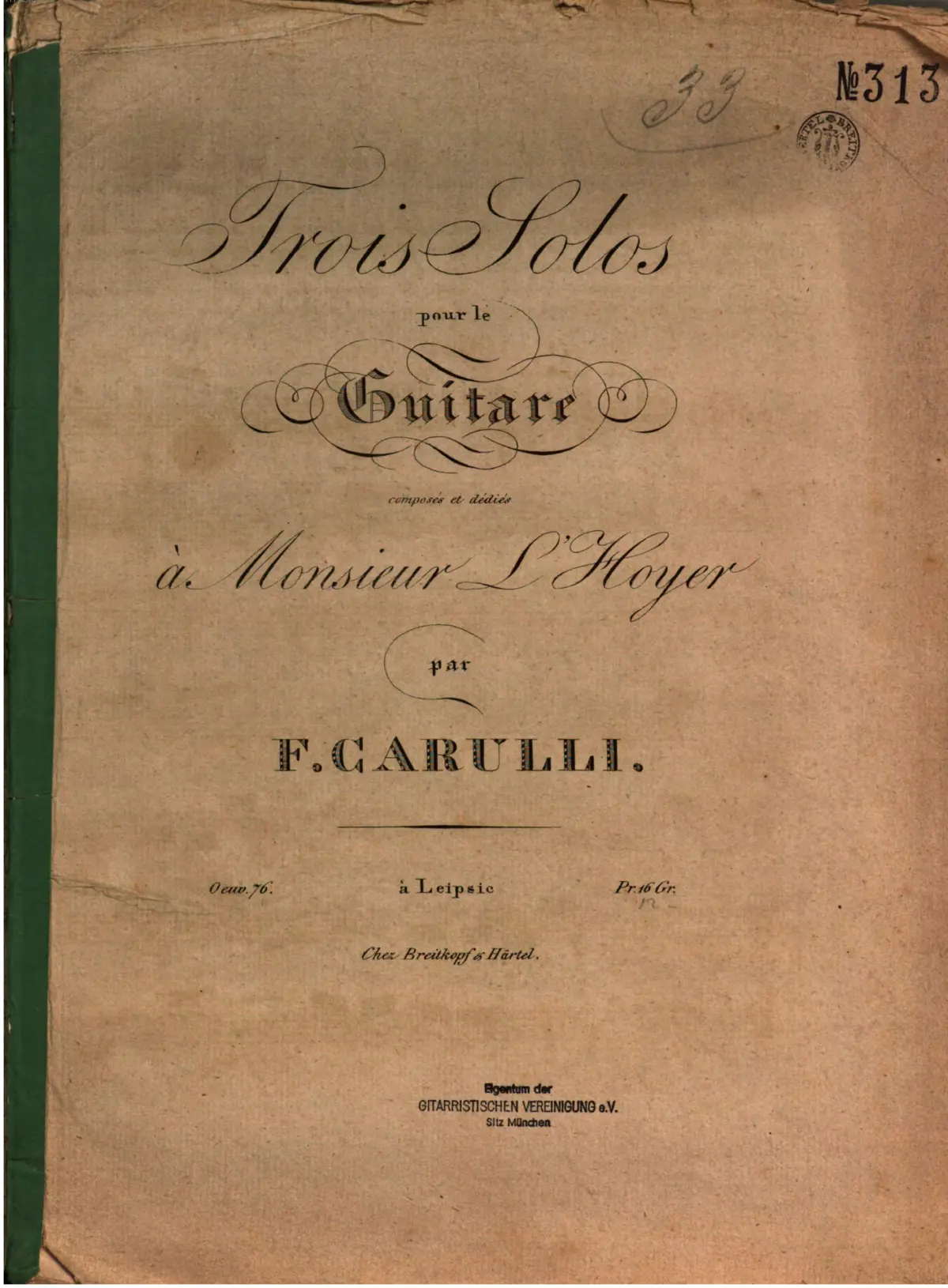 3 Solos pour le Guitare - Page 1
