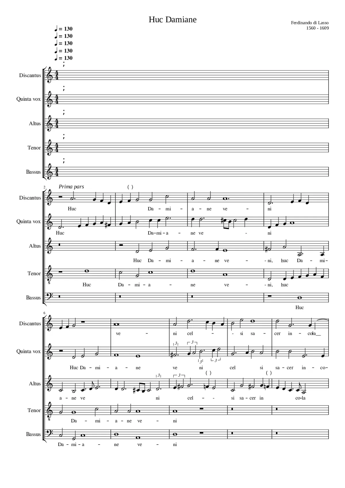 Huc Damiane - Qui vicerit - Page 1