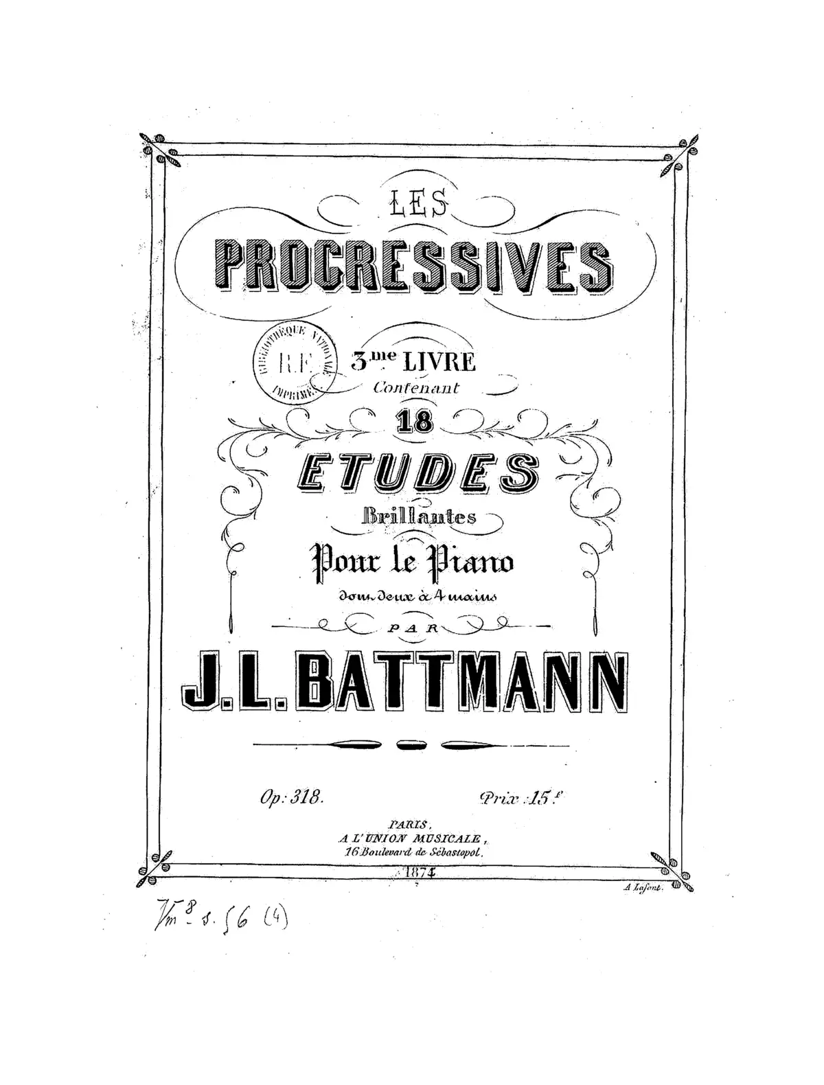 18 Études brillantes dont 2 à quatre mains - Page 1