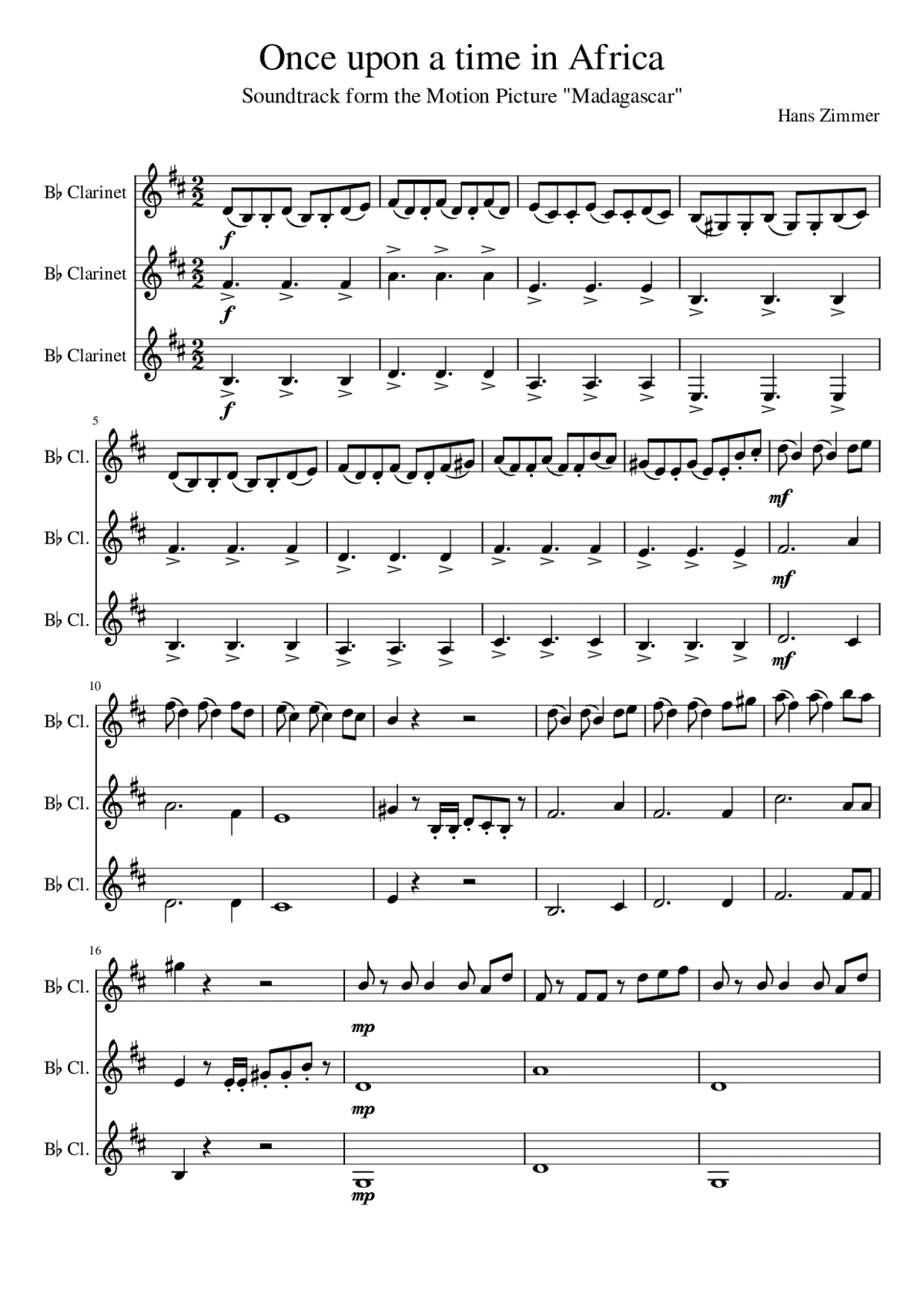 madagascar theme - Page 1