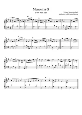 Minuet in G minor BWV Anh.115