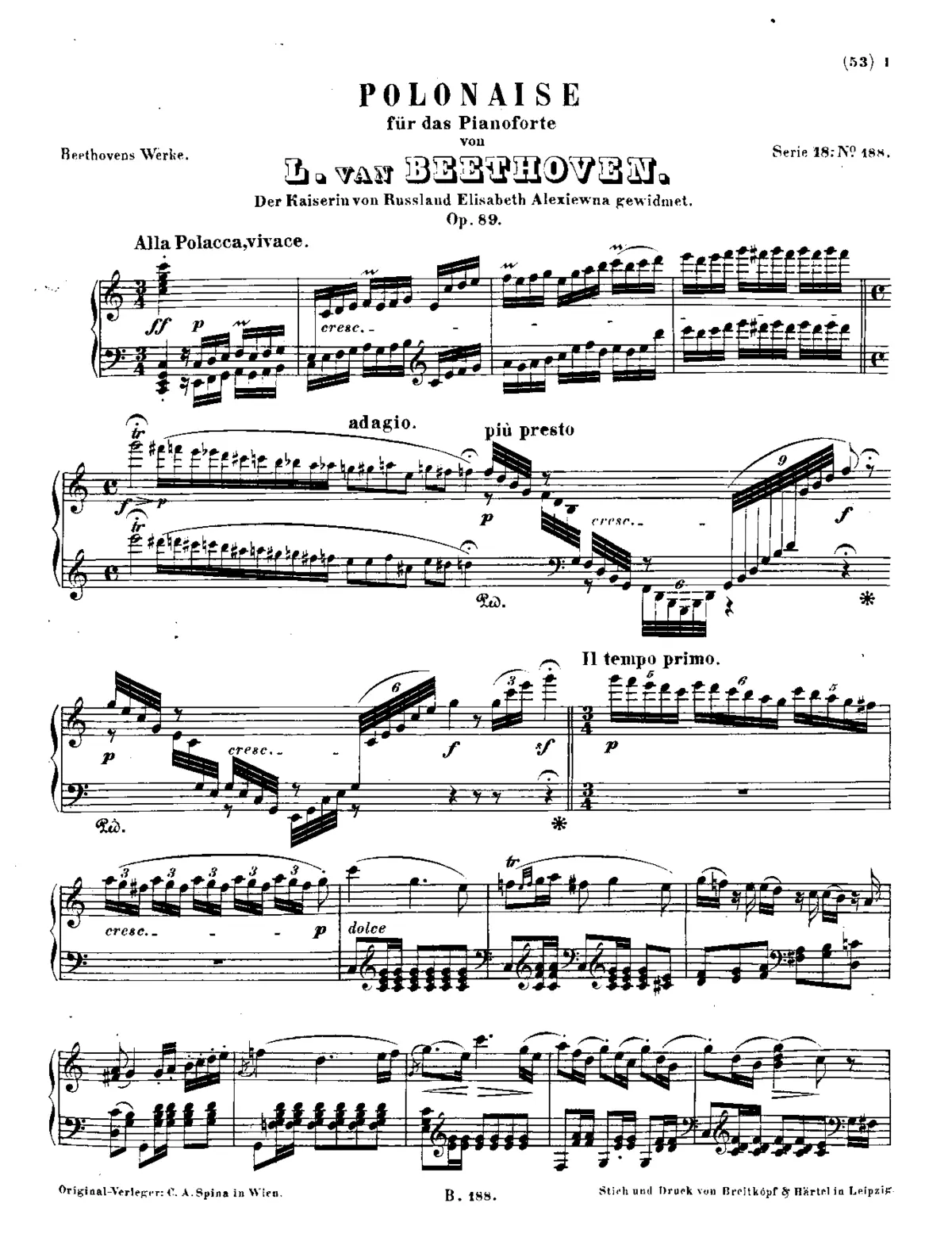 Polonaise in C Major, Op.89 - Page 1