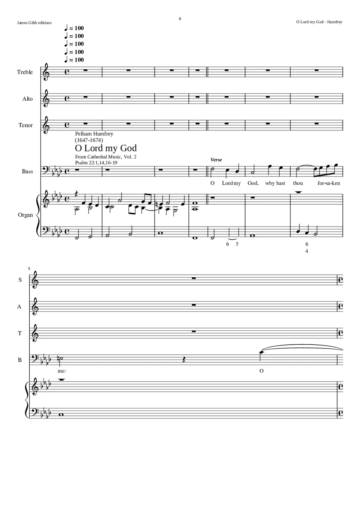 O Lord My God - Page 1