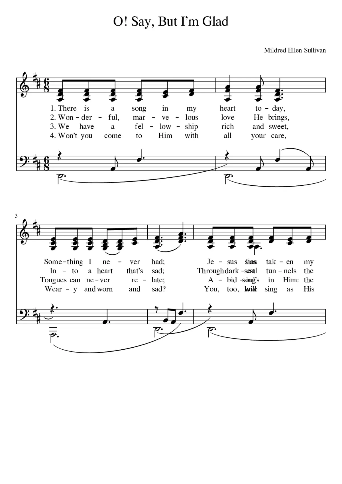 There is a song in my heart today - Page 1