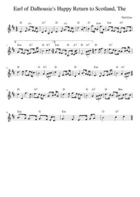 The Earl of Dalhousie's Happy Return to Scotland