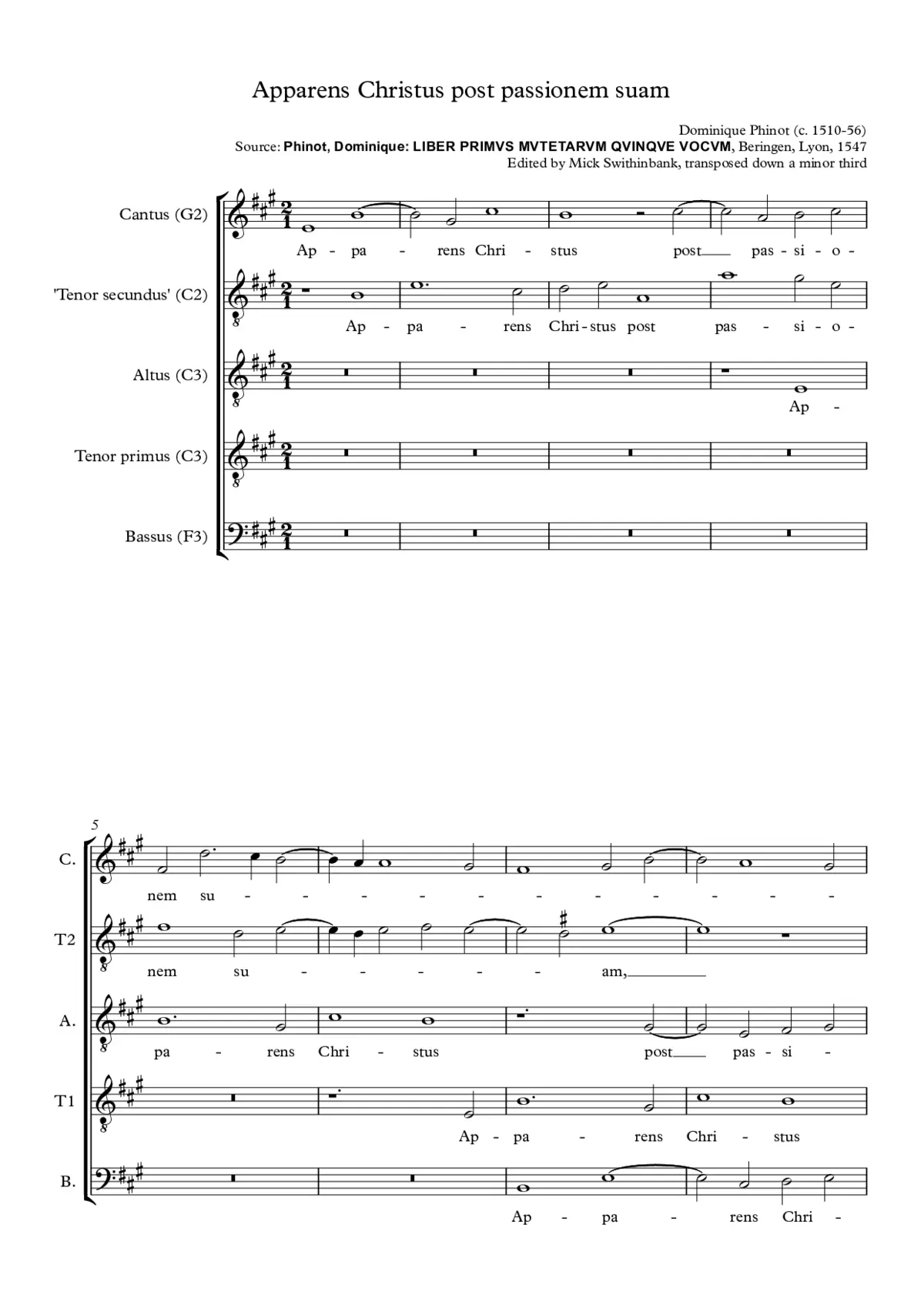 Apparens Christus post passionem suam - Page 1