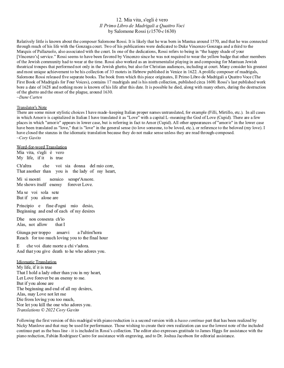 Mia vita - Page 1
