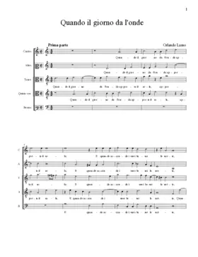 Quando il giorno da l'onde