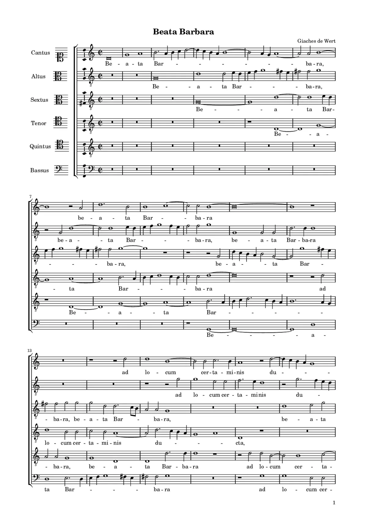 Beata Barbara - Page 1