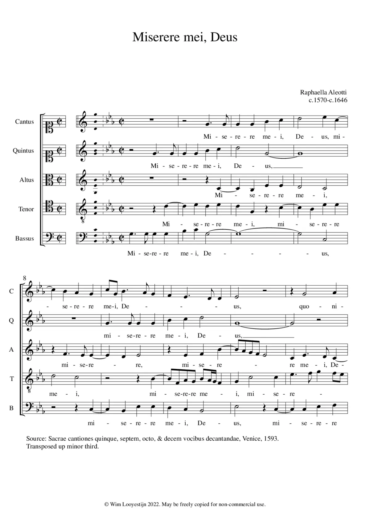 Miserere mei, Deus - Page 1