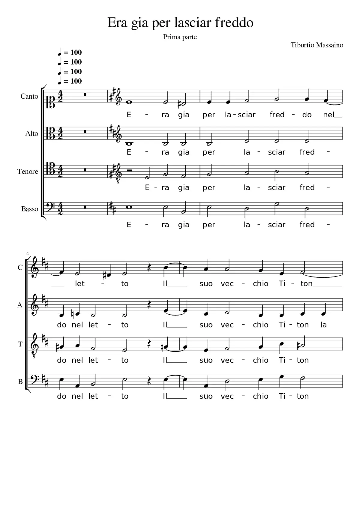 Era gia per lasciar freddo - Page 1