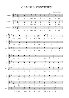 O sacrum convivium IV