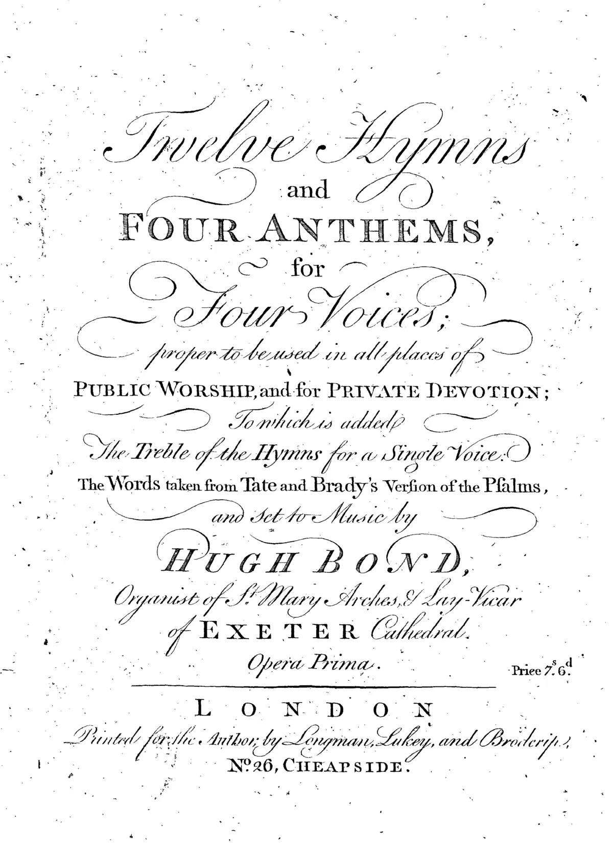 12 Hymns and 4 Anthems - Page 1