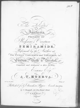 The celebrated Fantasia founded on Rossini's Overture to "Semiramide"