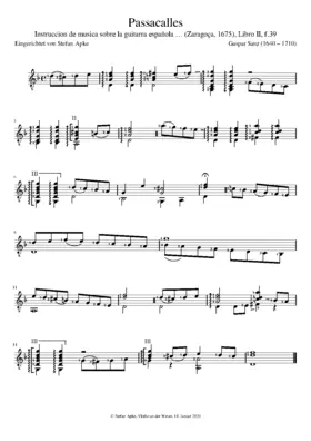 Passacalles, Libro II