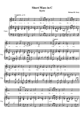 Short Mass in C