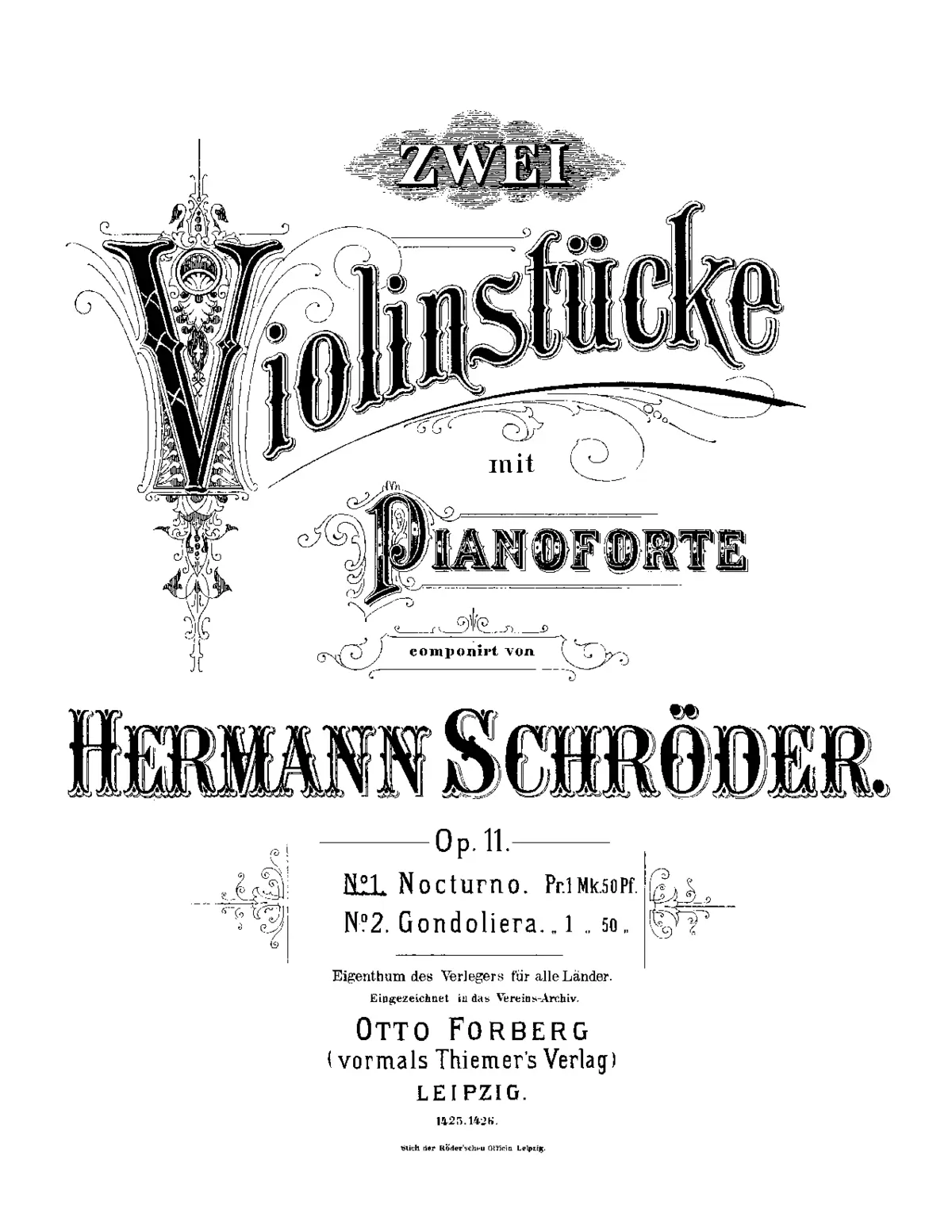 2 Violinstücke - Page 1