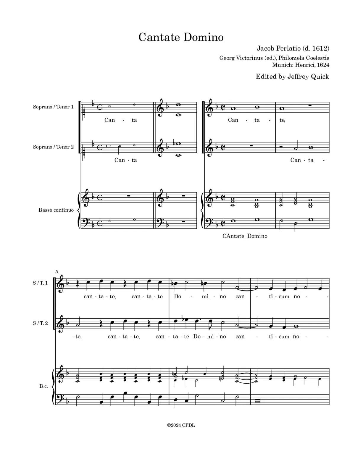 Cantate Domino - Page 1