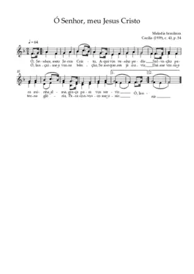 Ó Senhor, meu Jesus Cristo