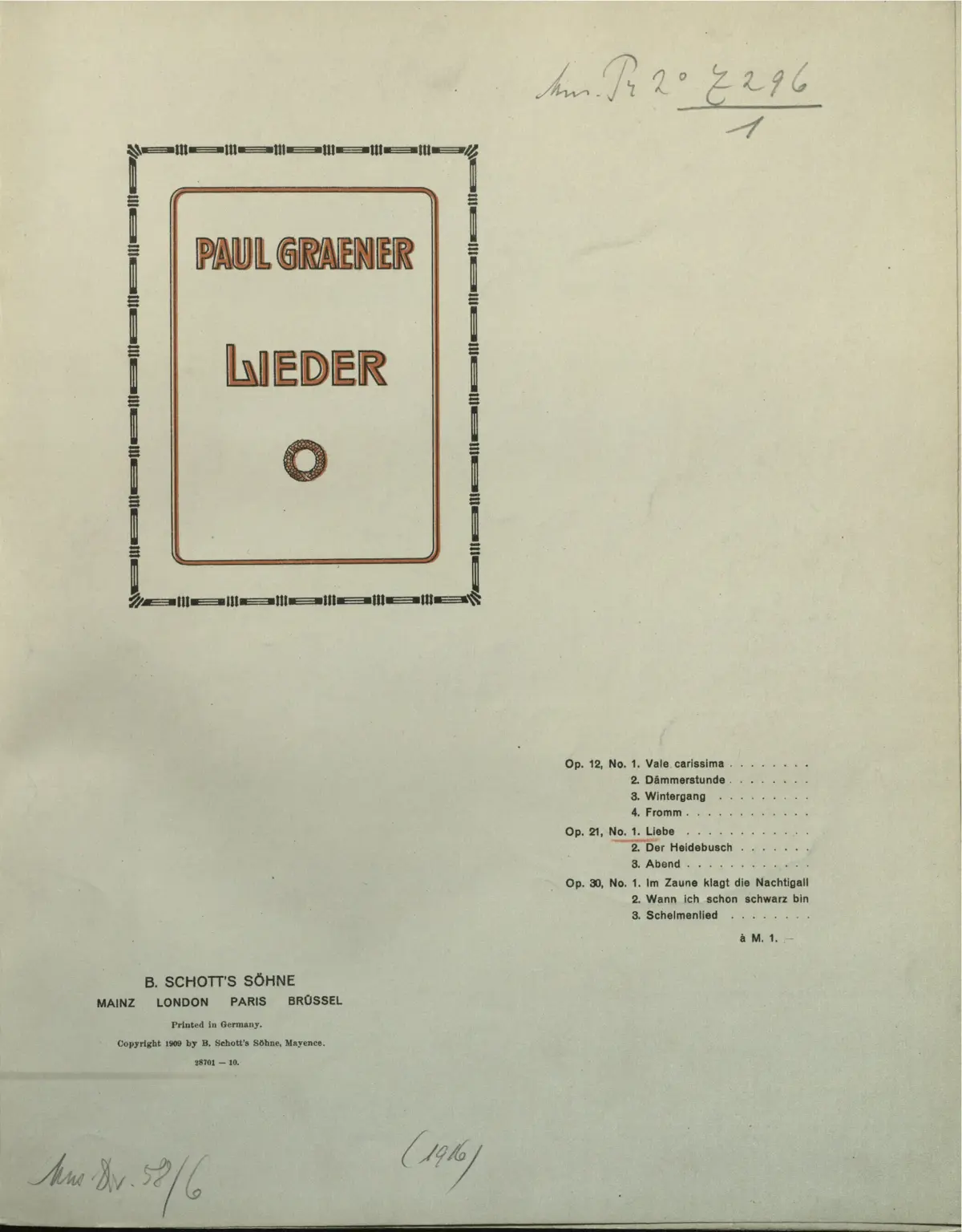 3 Lieder - Page 1
