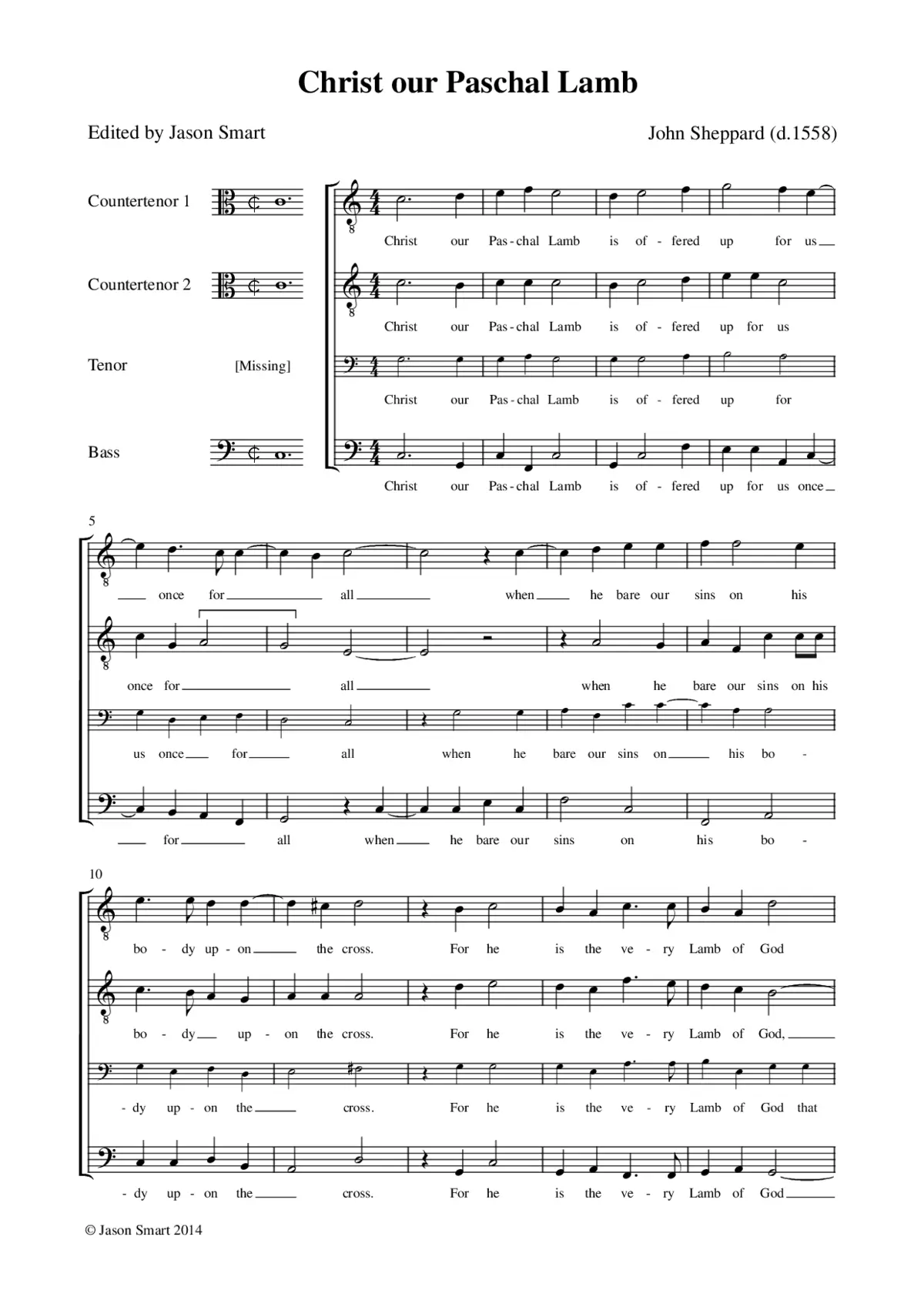 Christ our paschal lamb - Page 1
