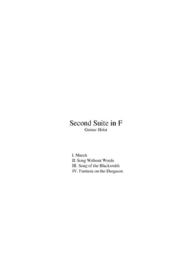 Second Suite for Military Band Op.28 No.2