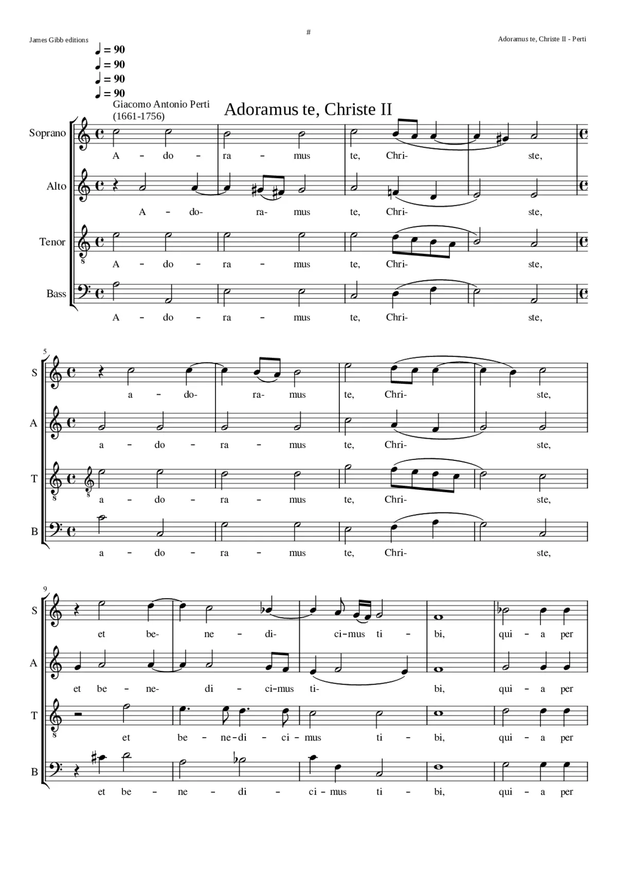 Adoramus te Christe - Page 1