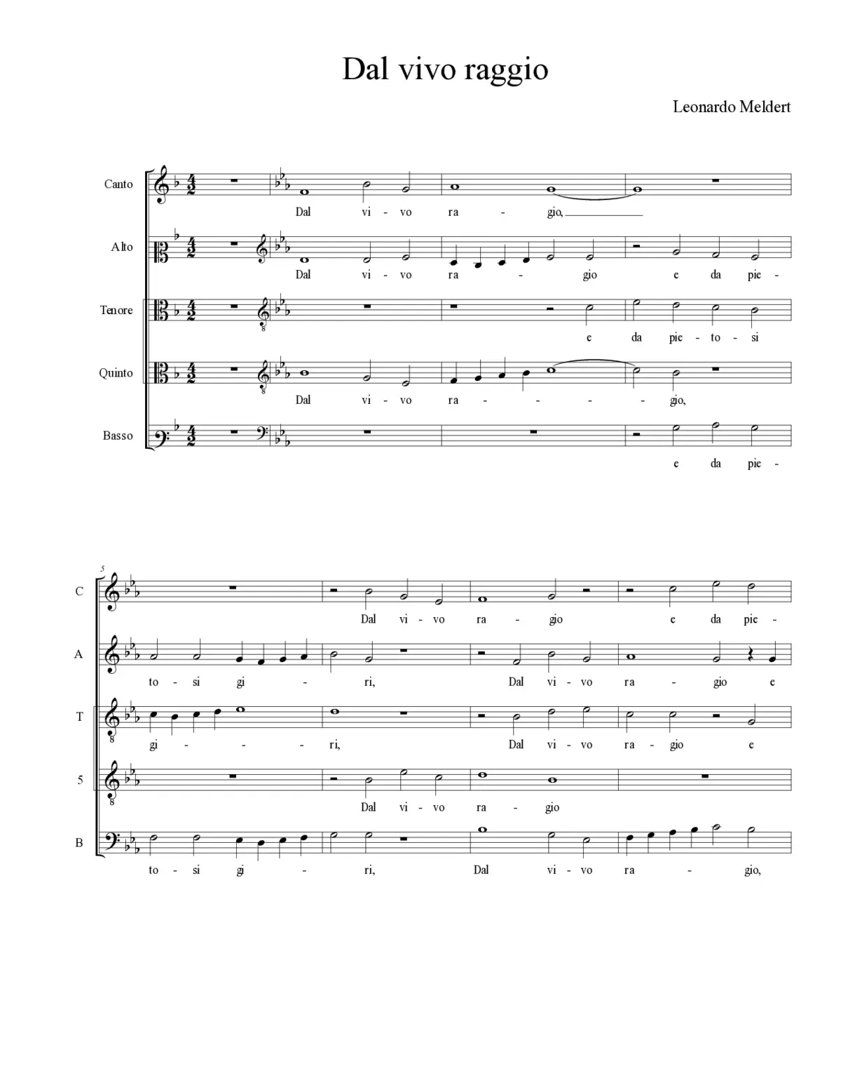 Dal vivo raggio - Page 1