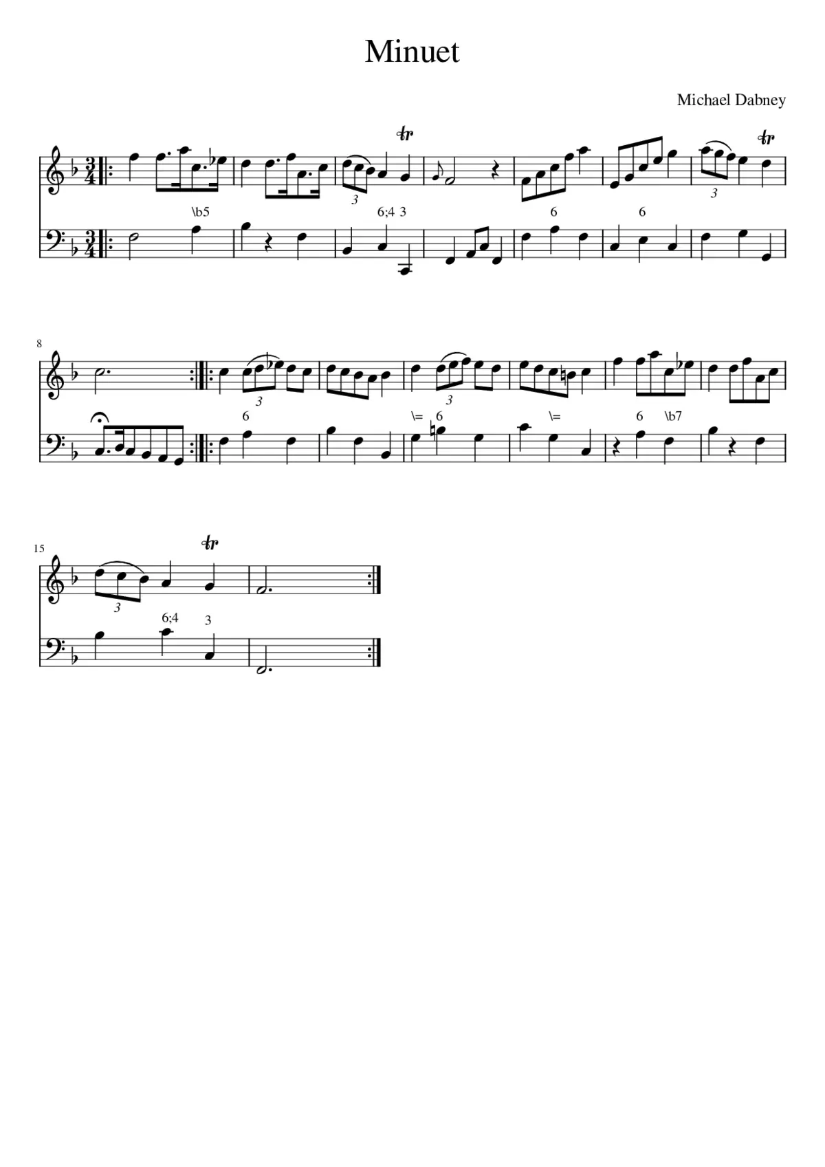 Minuet - Page 1