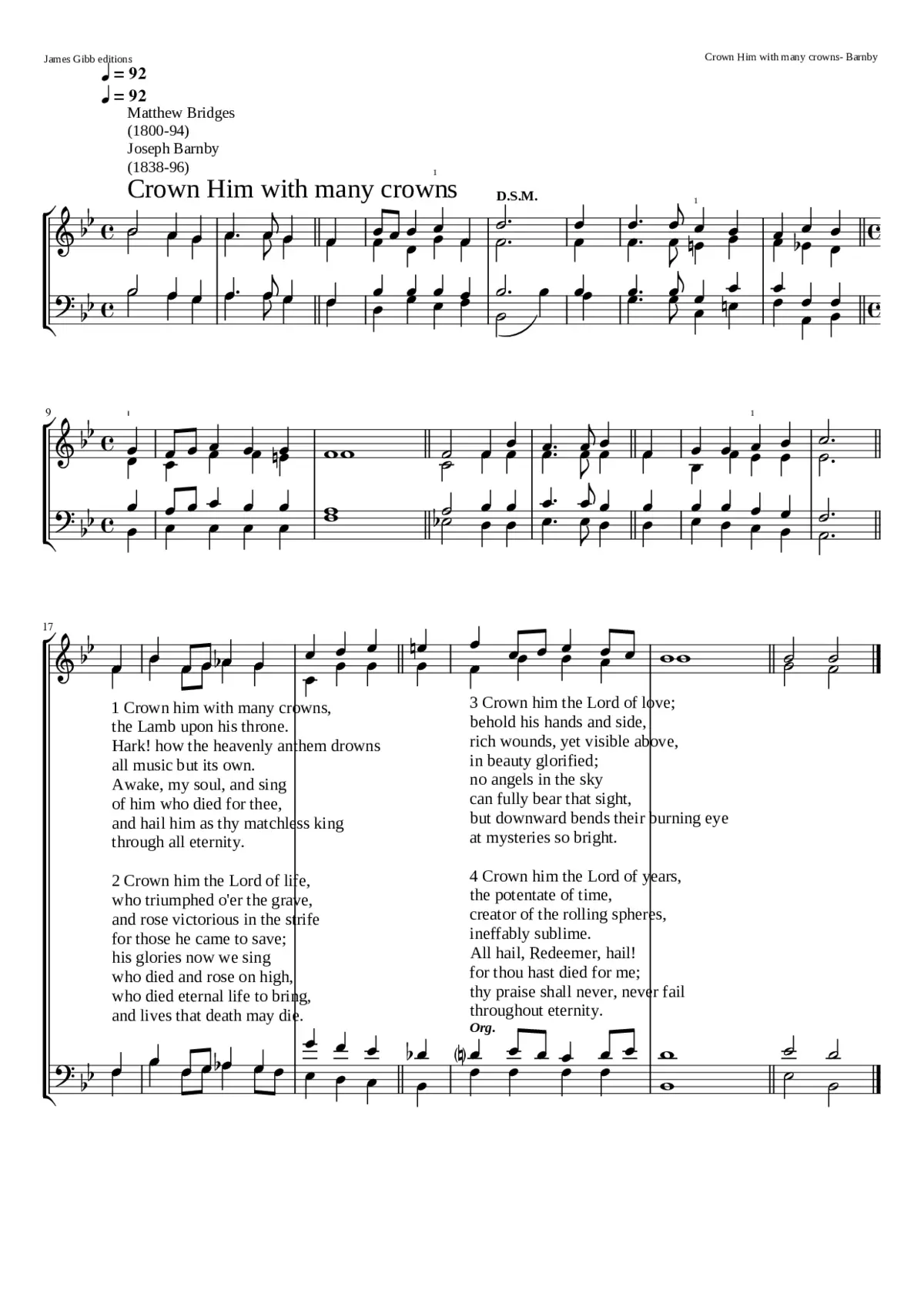 crown him with many crowns - Page 1