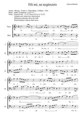 Fili mi, ne neglexeris