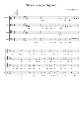 Stanco non gia Signore