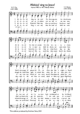 Alleluia, sing to Jesus