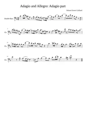 Adagio and Allegro: Adagio part