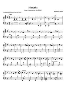 Mazourkas op. 23 no. 5
