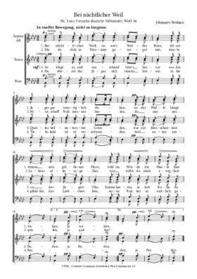 Bei nächtlicher Weil, WoO 34,3