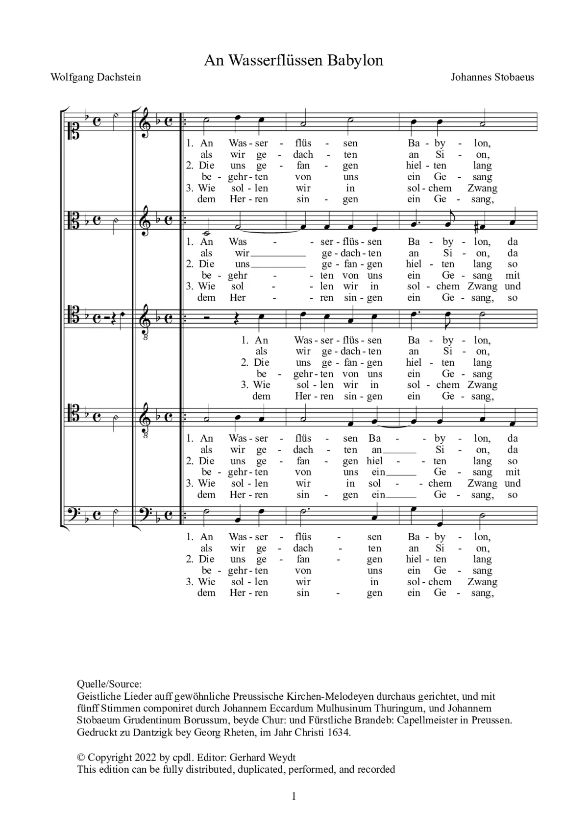 An Wasserflüssen Babylon - Page 1