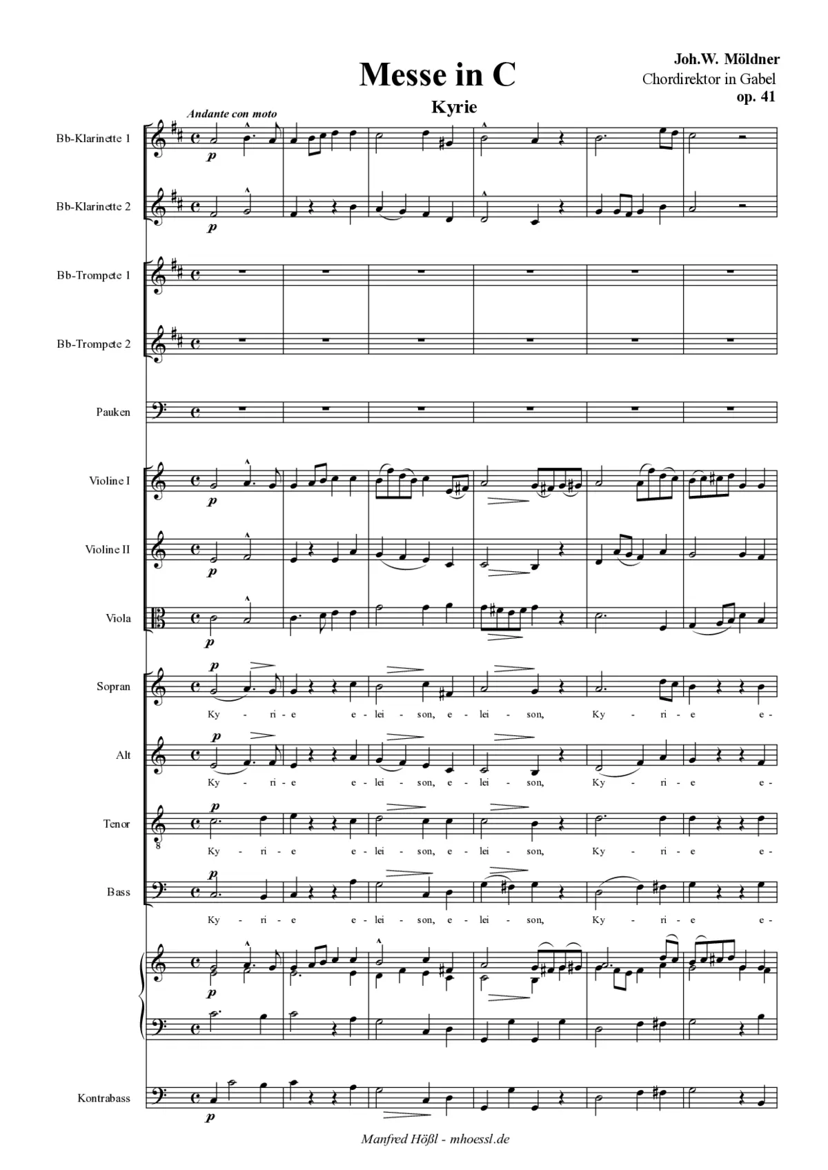 Missa in C - Page 1