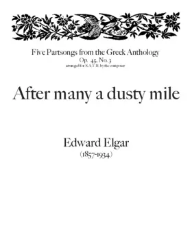 After many a dusty mile op.45.3