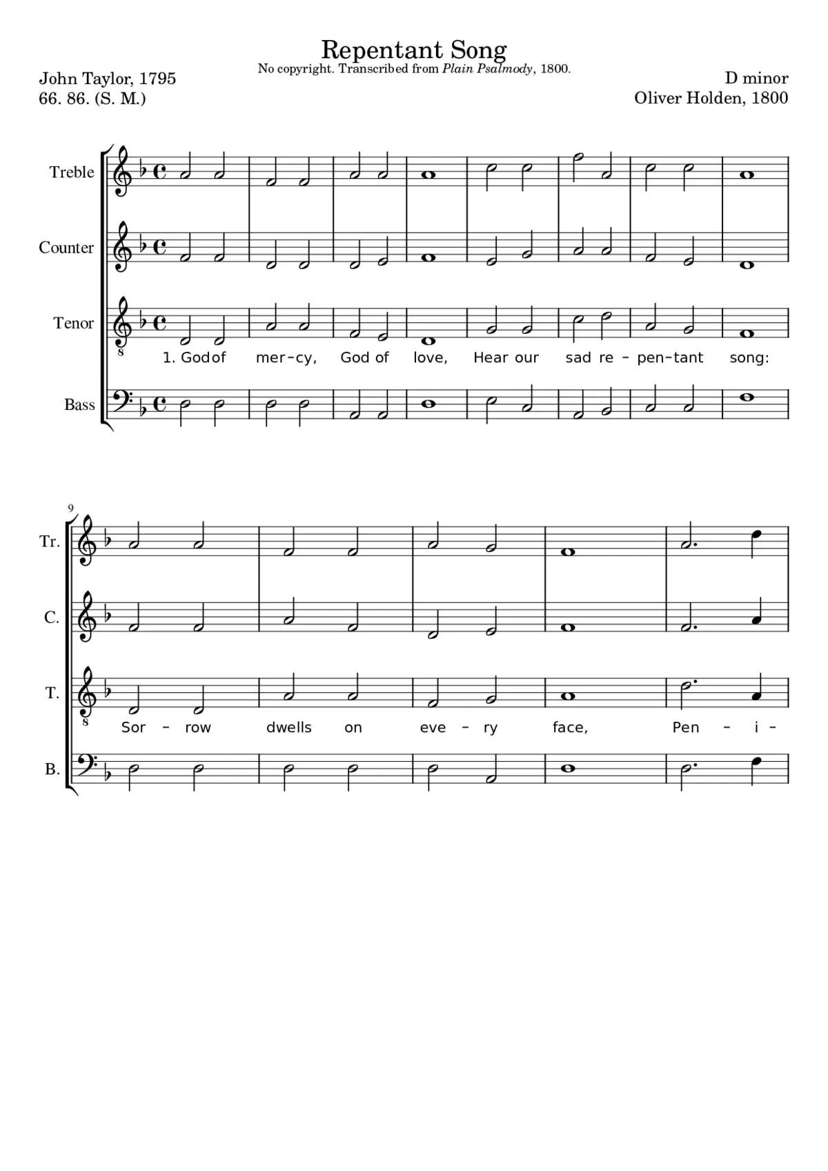 Repentant Song - Page 1