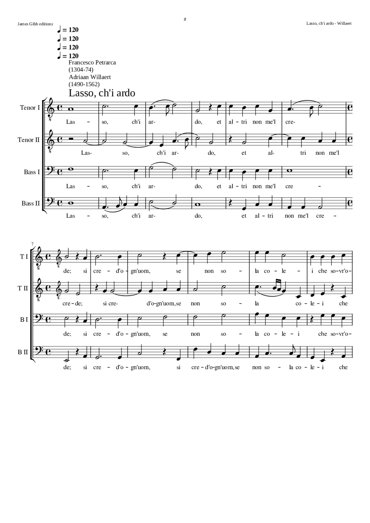 Lasso ch'i ardo - Page 1