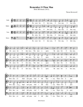 Remember, O thou man