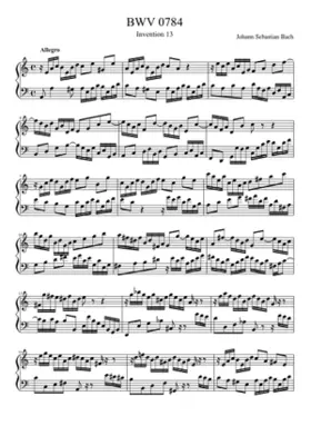 Invention in A minor BWV 784