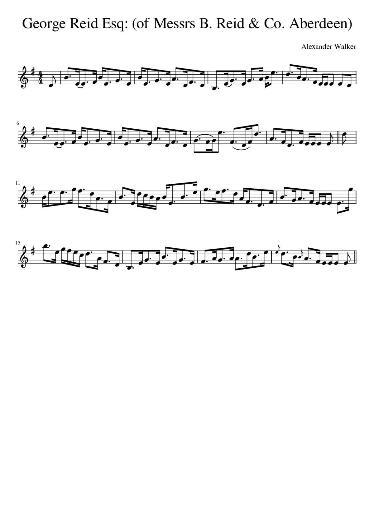 George Reid Esq: (of Messrs B. Reid & Co. Aberdeen) - Page 1