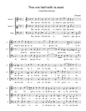 Non son tant'onde in mare