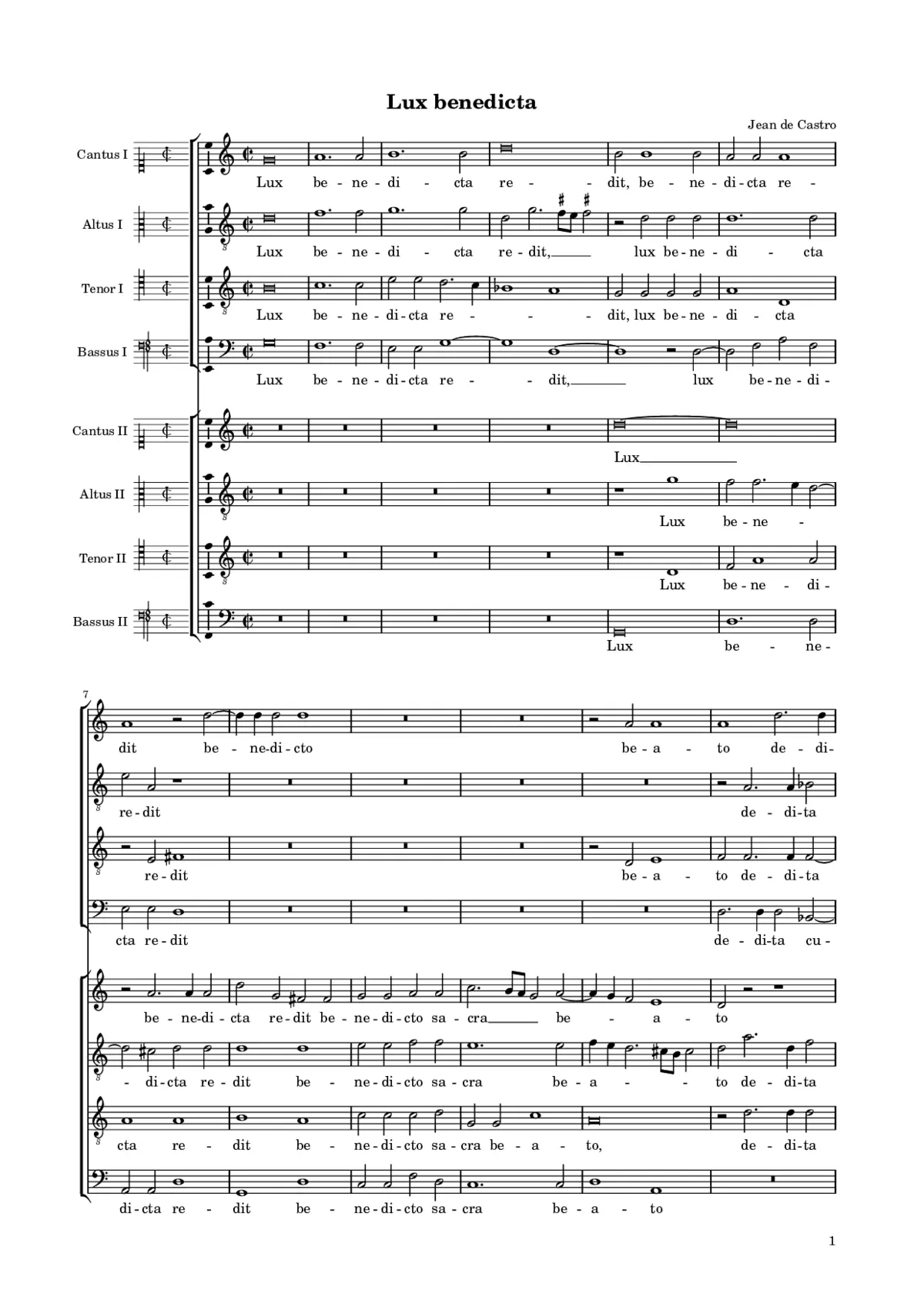 Lux benedicta - Page 1