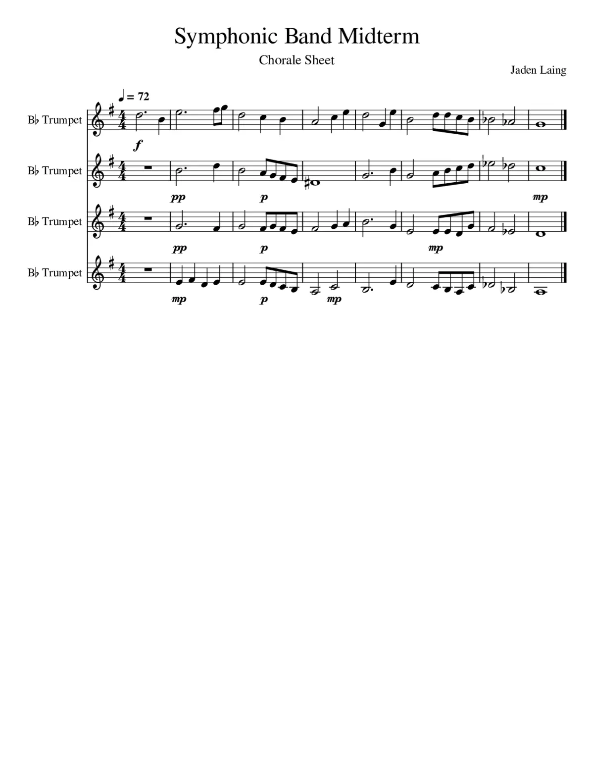 Symphonic Band Midterm - Page 1