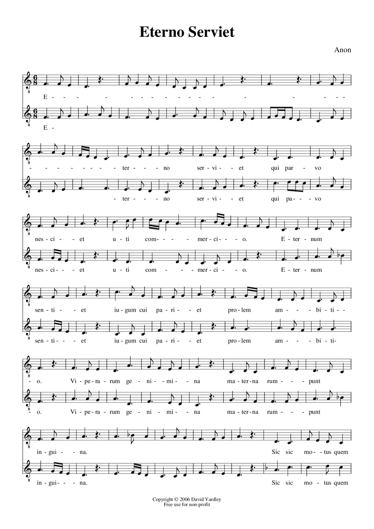 Eterno serviet - Page 1