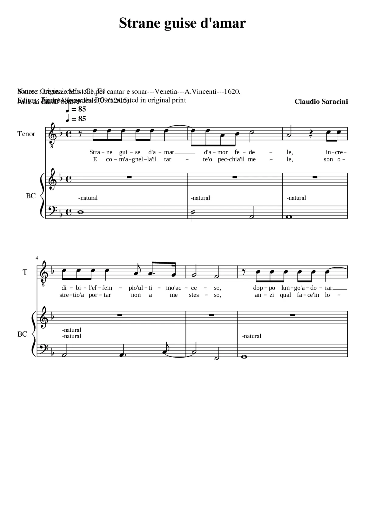 Strane guise d'amar - Page 1