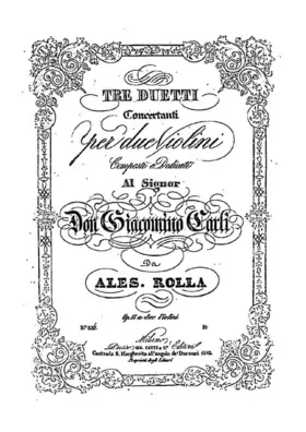 Tre duetti concertanti per due violini